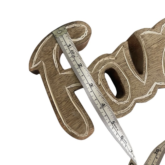 Wood Carved “Family” Home Decor NWT - Picture 5 of 8